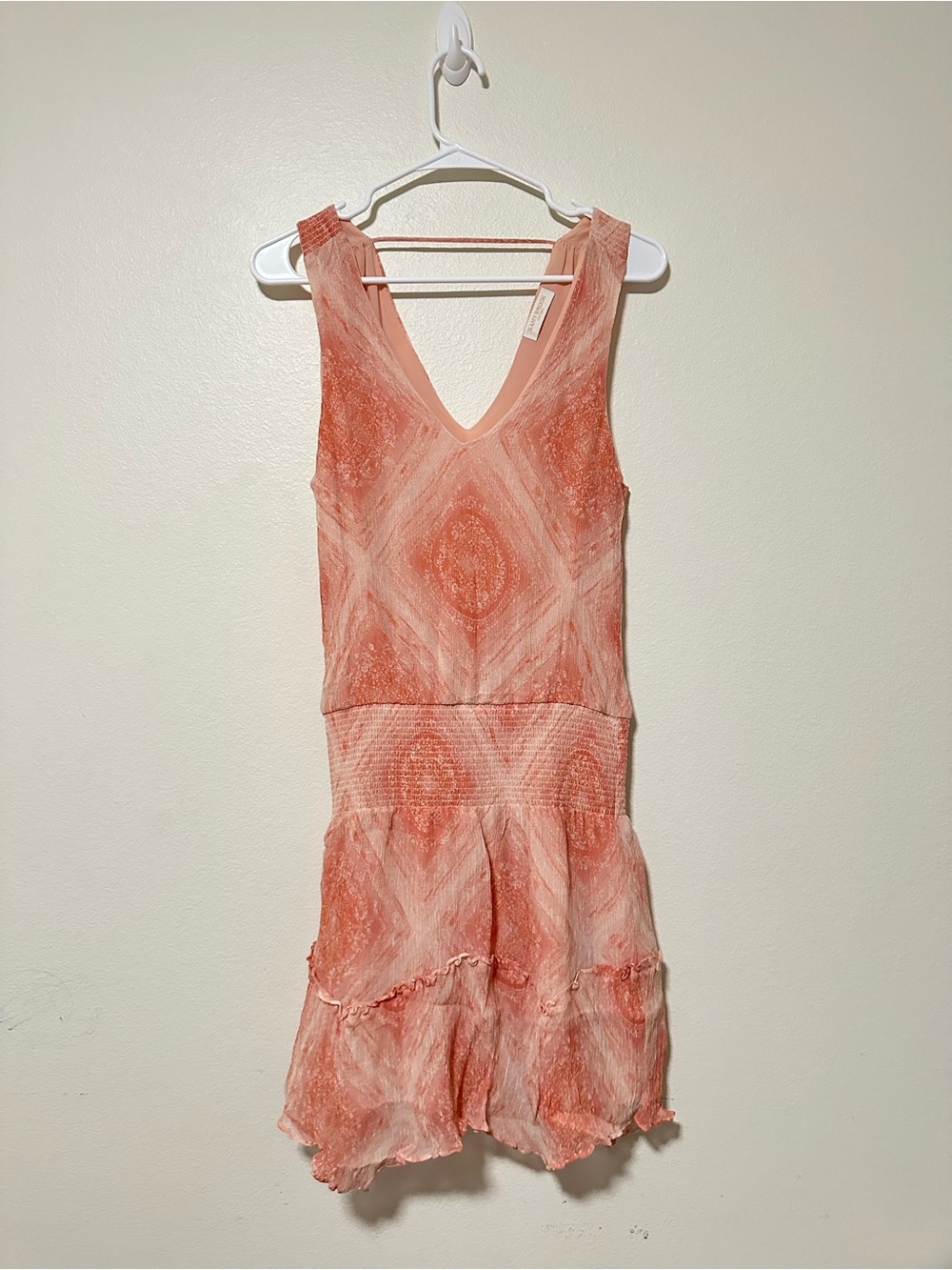 Ramy Brook boho printed silk blend mini dress